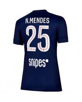 Billige Fotballdrakt Paris Saint-Germain Nuno Mendes #25 Replika Hjemmedrakt Dame 2025-26 Kortermet Billige Fotballdrakt Paris Saint-Germain Nuno Mendes #25 Replika Hjemmedrakt Dame 2025-26 Kortermet